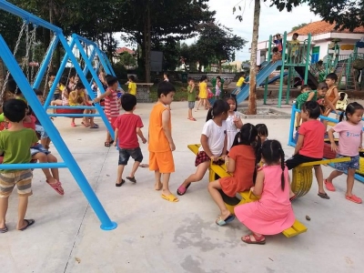 khu vui chơi dành cho thiếu nhi trên địa bàn xã Thanh Hòa