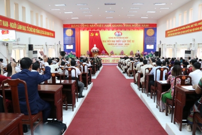 Ngày làm việc thứ nhất Đại hội đại biểu Đảng bộ huyện Bù Đốp lần thứ XI, nhiệm kỳ 2020-2025
