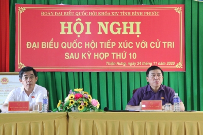 ĐẠI BIỂU QUỐC HỘI TỈNH BÌNH PHƯỚC  TIẾP XÚC VỚI CỬ TRI TẠI HUYỆN BÙ ĐỐP