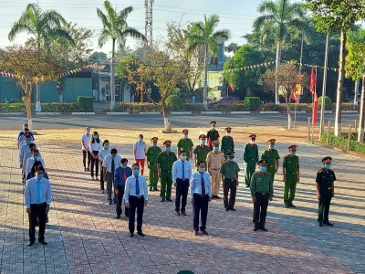 BÙ ĐỐP VIẾNG ĐÀI TƯỞNG NIỆM NHÂN KỶ NIỆM 91 NĂM NGÀY THÀNH LẬP ĐẢNG CỘNG SẢN VIỆT NAM (3/2/1930-03/2/2021)