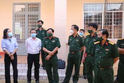 Quân khu 7 khảo sát xây dựng phòng học tại điểm trường mẫu giáo ấp Bù Tam xã Hưng Phước
