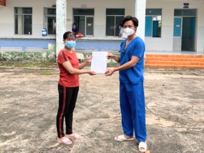 Bù Đốp: Thêm một ca nhiễm Covid-19 được chữa khỏi ra viện