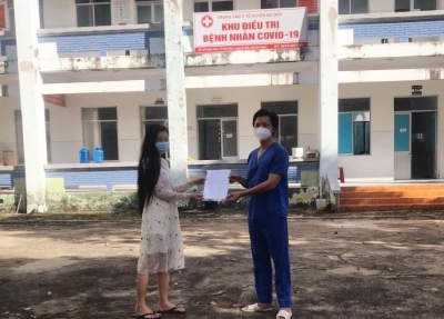 Bù Đốp: Thêm 01  trường hợp nhiễm SARS-CoV-2 được xuất viện