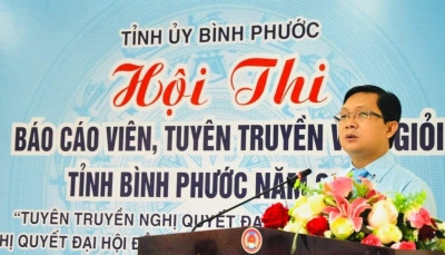 Khai mạc Hội thi Báo cáo viên giỏi tỉnh Bình Phước năm 2021