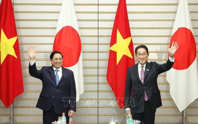 Tuyên bố chung hướng tới một giai đoạn mới của quan hệ Đối tác chiến lược sâu rộng Việt Nam-Nhật Bản vì hòa bình và thịnh vượng ở châu Á