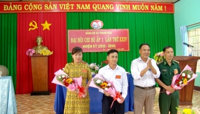 Chi bộ Ấp 01 xã Thanh Hòa tổ chức thành công Đại hội lần thứ 24, nhiệm kỳ 2022-2024