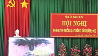 Hội nghị thông tin thời sự 6 tháng đầu năm 2022.