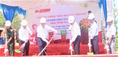 Bí thư Trung ương Đảng, Trưởng Ban Tuyên giáo Trung ương dự lễ khởi công xây dựng nhà tình nghĩa tại huyện Bù Đốp.