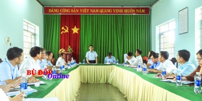 Bí thư Huyện uỷ làm việc với Đảng uỷ xã Thiện Hưng