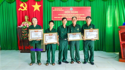 Hội cựu TNXP Bù Đốp sơ kết giữa nhiệm kỳ.