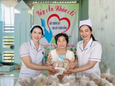 Hội Phụ nữ Trung tâm y tế huyện với mô hình “Bếp ăn nhân ái” - nơi lan tỏa tình yêu thương