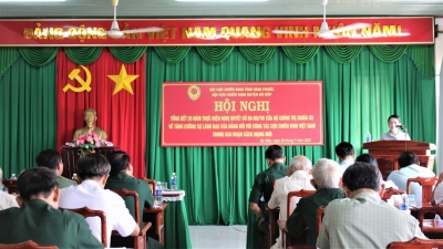 Hội Cựu chiến Binh huyện tổ chức hội nghị tổng kết 20 năm thực hiện Nghị quyết số 09-NQ/TW của Bộ Chính trị (khóa IX) về tăng cường sự lãnh đạo của Đảng đối với công tác Cựu chiến binh Việt Nam trong giai đoạn cách mạng mới.