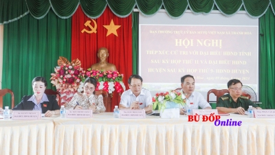 Xã Thanh Hòa: Hội nghị tiếp xúc cử tri sau kỳ họp thứ 11-HĐND tỉnh khoá X và sau kỳ họp thứ 9-HĐND huyện khoá V