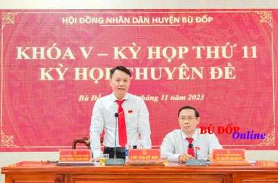 HĐND huyện Bù Đốp kỳ họp chuyên đề