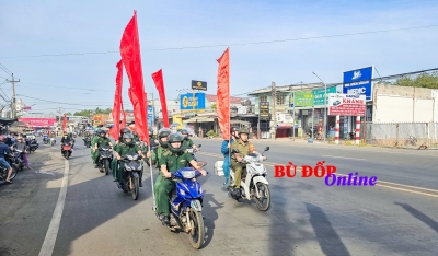Bù Đốp: ra quân trấn áp các loại tội phạm 2024