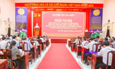 Hội nghị triển khai các văn bản về kiểm điểm, đánh giá, xếp loại chất lượng đối với tập thể, cá nhân trong hệ thống chính trị năm 2023