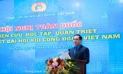 Hội nghị trực tuyến quán triệt nghị quyết Đại hội XIII Công đoàn Việt Nam