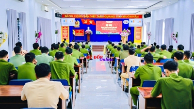 Công an huyện Bù Đốp tổng kết công tác công an năm 2023