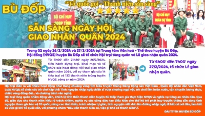 Hội trại tòng quân huyện Bù Đốp 2024: “Tổ quốc gọi - Thanh niên sẵn sàng”