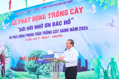 Bù Đốp: phát động trồng cây “đời đời nhớ ơn Bác Hồ” và phong trào trồng cây xanh 2024