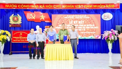 Bù Đốp: Công an, Trung tâm y tế huyện ký kết đảm bảo an ninh trật tự lĩnh vực y tế