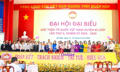 Đại hội Đại biểu MTTQ Việt Nam huyện Bù Đốp lần X, nhiệm kỳ 2024-2029 thành công tốt đẹp