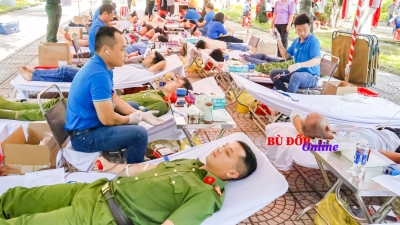 Bù Đốp: thu nhận 285 đơn vị máu