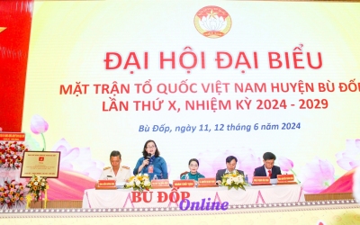 Bù Đốp: Đại hội MTTQ Việt Nam huyện nhiệm kỳ 2024-2029