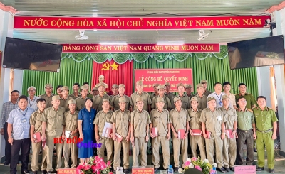 Bù Đốp: 7/7 xã, thị trấn tổ chức Lễ ra mắt lực lượng tham gia bảo vệ ANTT ở cơ sở