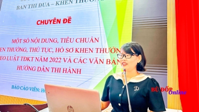 Bù Đốp: tập huấn công tác thi đua khen thưởng năm 2024