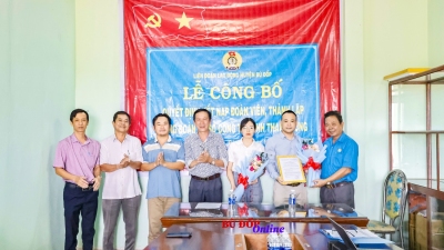 Bù Đốp thành lập công đoàn cơ sở doanh nghiệp ngoài nhà nước