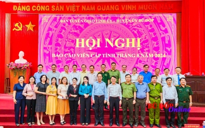 Bù Đốp: Hội nghị báo cáo viên tháng 8 năm 2024