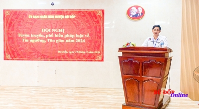 Bù Đốp: tổ chức hội nghị tuyên truyền phổ biến pháp luật về tín ngưỡng tôn giáo