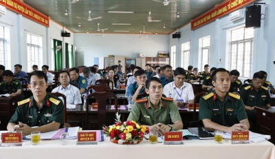Bù Đốp: sơ kết nhiệm vụ quân sự - quốc phòng 9 tháng đầu năm 2024