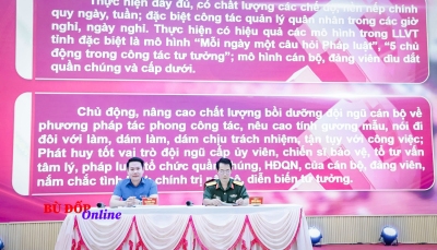 Bình Phước: tọa đàm đẩy mạnh ngăn ngừa vi phạm pháp luật trong Quân đội