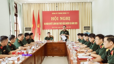 Trung đoàn 717 ra nghị quyết lãnh đạo năm 2025