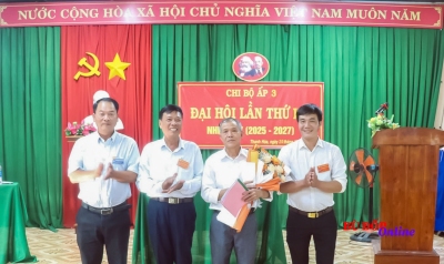 Thanh Hoà: Chi bộ ấp 3 tổ chức Đại hội nhiệm kỳ 2025-2027