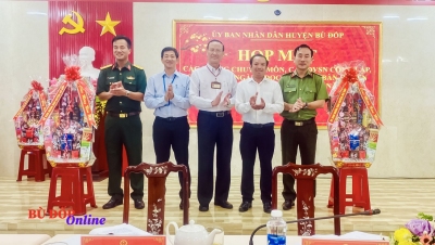UBND huyện Bù Đốp họp mặt chúc tết các đơn vị nhân dịp Xuân Ất Tỵ 2025