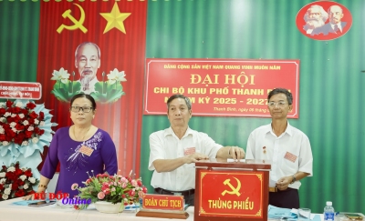 Thanh Bình: Đại hội chi bộ khu phố Thanh Bình nhiệm kỳ 2025-2030