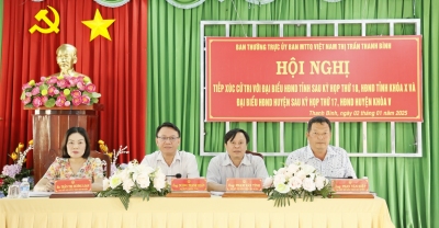 Đại biểu HĐND tỉnh, huyện tiếp xúc cử tri tại thị trấn Thanh Bình